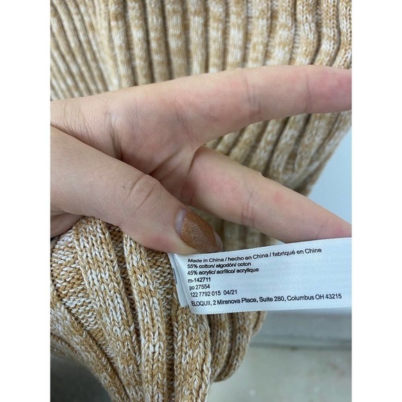 ELOQUII Ribbed Dress with Slit - Picture 6 of 6